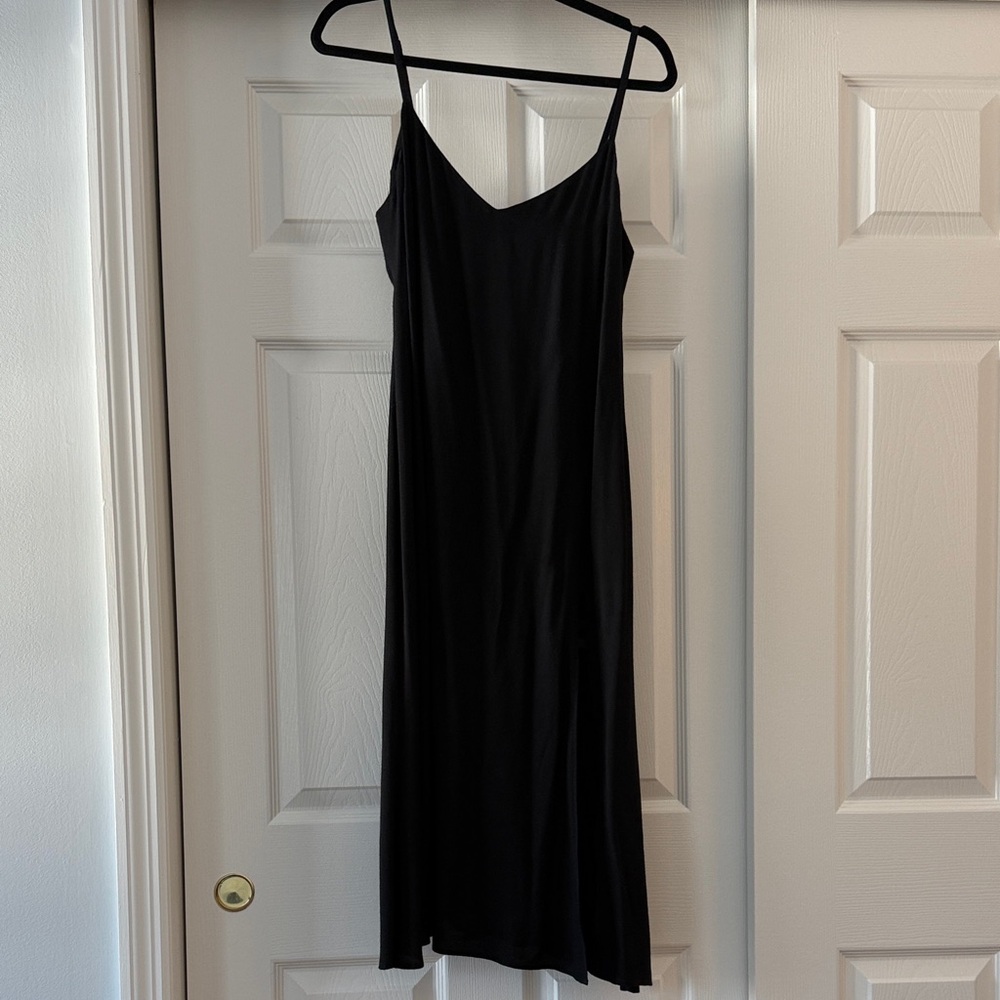 Reformation Black Spaghetti Strap Dress